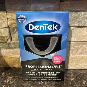 DenTek‎ Professional Fit Dental Guard Maximum Protection with Storage Case NEW